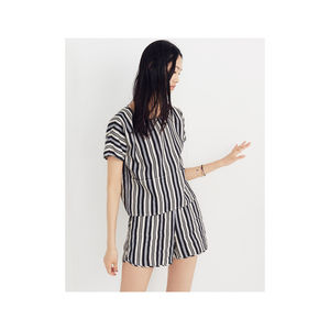 MADEWELL Boxy Top in Evelyn Stripe